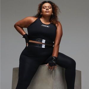 Nike Pro Dri-FIT Women’s Graphic Crop tank (color black: size L)